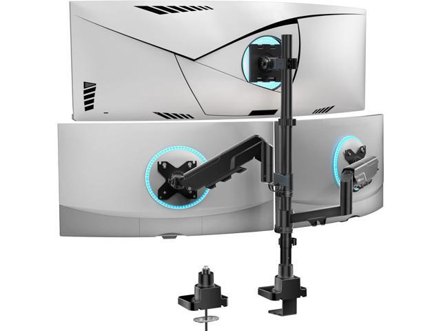 Triple Monitor Mount - Extra Tall 3 Monitor Desk Mount for 13-49 Inch Ultrawide Screens, Up to 44 lbs, Fully Adjustable Heavy Duty Monitor Arm,...