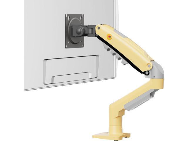 Monitor Mount,Fits 17-30' or Bigger Computer Monitors(Within 19.8lbs), Adjustable Stand with Tilt Rotation Swivel Function, Desk Mount (Lava Yellow)