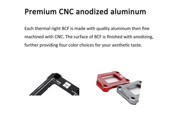 Intel 12th generation CPU Corrector Frame for LGA1700-BCF Anti-Bending, Aluminum CPU Fixing Corrector, CPU Stress Bending Fixed Backplane (Black)