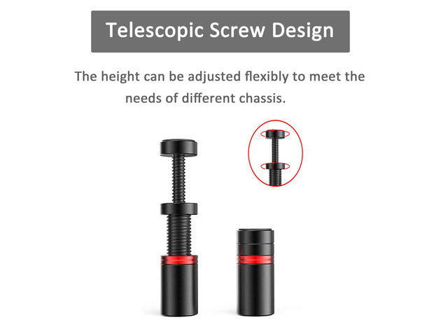 Graphics Cards GPU Brace Support Adjustable Height 27mm-50mm Video Cards Sag Holder Bracket Stand With Magnetic Black