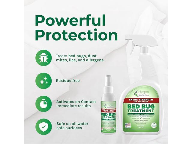 Hygea Natural Extra Strength Lice and Bed Bug DIY Kit- Non-Toxic, Odorless, Safe for children and pets, All water safe surfaces - Includes Bed Bug...