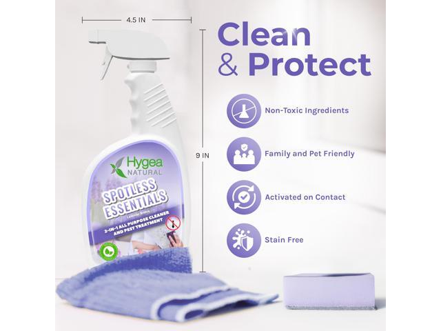 Spotless Essentials 2-in-1 All purpose clean and Pest treatment (Lavender Breeze) 24oz Spray by Hygea Natural
