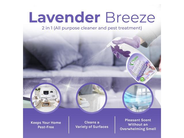 Spotless Essentials 2-in-1 All purpose clean and Pest treatment (Lavender Breeze) 24oz Spray by Hygea Natural