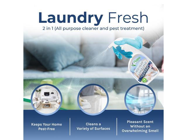 Spotless Essentials 2-in-1 All purpose clean and Pest treatment (Laundry Fresh) 24oz Spray by Hygea Natural