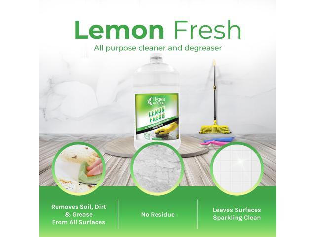 Hygea Natural Lemon Fresh All-Purpose Cleaner & Degreaser - Multi-Surface -Non Toxic Floor Cleaner - Remove Soil, Dirt and Grease- Wet Gloss...