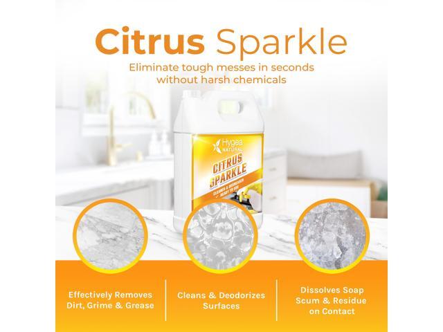 Citrus Sparkle Non-toxic Citrus Orange heavy duty Degreaser & All purpose cleaner by Hygea Natural- Pure Citrus Extracts & natural D-limonene-...