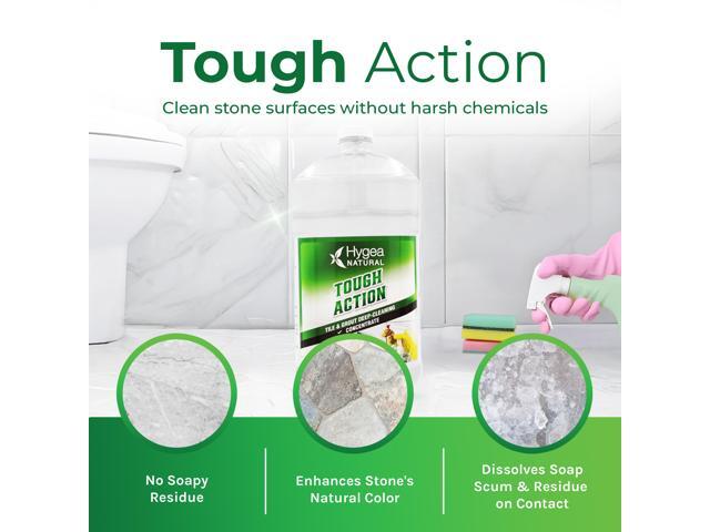 Hygea Natural Tough Action Tile & Grout Deep Cleaning - Removes Dirt & Scum without Harsh Chemicals - Cleans and Conditions Stone without Residue -...