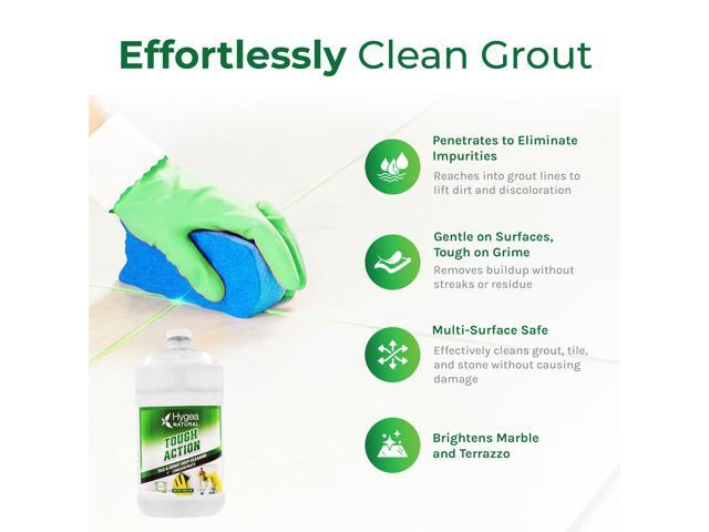 Hygea Natural Tough Action Tile & Grout Deep Cleaning - Removes Dirt & Scum without Harsh Chemicals - Cleans and Conditions Stone without Residue -...