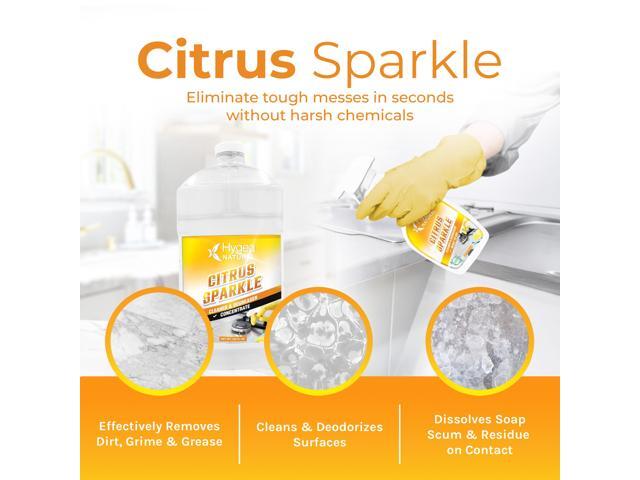 Citrus Sparkle Non-toxic Citrus Orange heavy duty Degreaser & All purpose cleaner by Hygea Natural- Pure Citrus Extracts & natural D-limonene-...