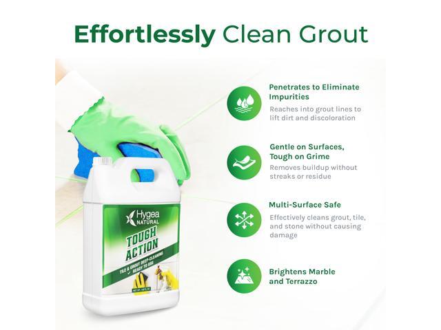 Hygea Natural Tough Action Tile & Grout Deep Cleaning - Removes Dirt & Scum without Harsh Chemicals - Cleans and Conditions Stone without Residue -...