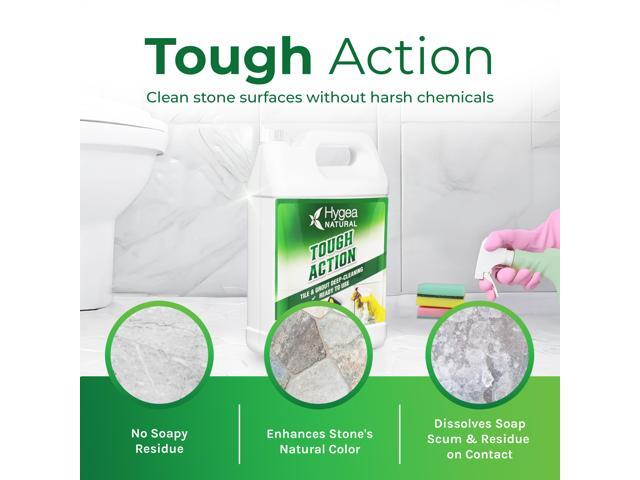 Hygea Natural Tough Action Tile & Grout Deep Cleaning - Removes Dirt & Scum without Harsh Chemicals - Cleans and Conditions Stone without Residue -...