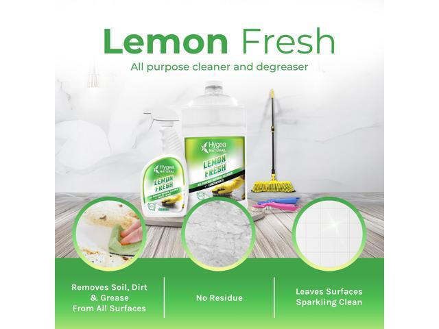 Hygea Natural Lemon Fresh All-Purpose Cleaner & Degreaser- Multi-Surface -Non-Toxic Floor Cleaner- Remove Soil, Dirt and Grease- Glossy Finish -...