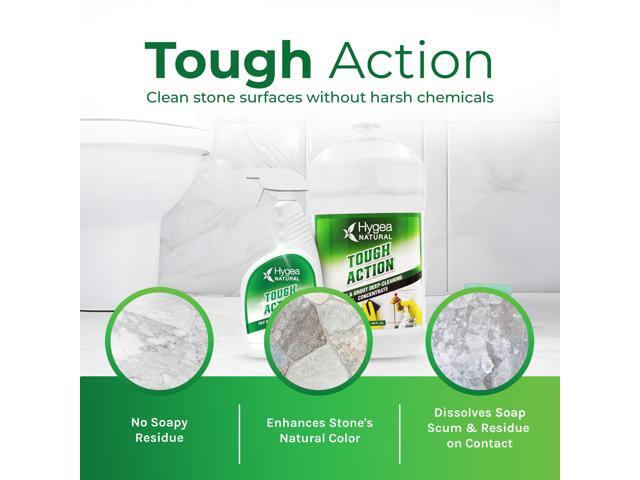 Hygea Natural Tough Action Tile & Grout Deep Cleaning - Removes Dirt & Scum without Harsh Chemicals - Cleans and Conditions Stone without Residue -...