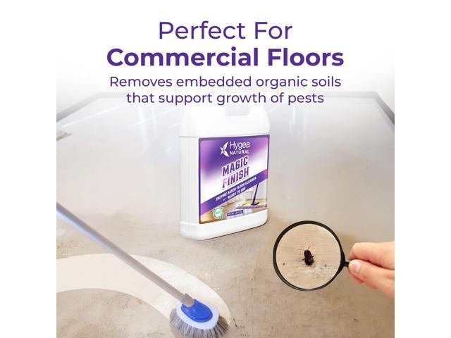Hygea Natural Magic Finish Natural Enzyme-Based no rinse Floor Cleaner eats away grease buildup in tile and grout- Biodegradable formula (Ready to...