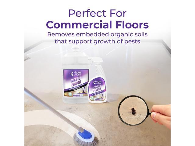 Hygea Natural Magic Finish Natural Enzyme-Based no rinse Floor Cleaner eats away grease buildup in tile and grout- Biodegradable formula- (Ready to...