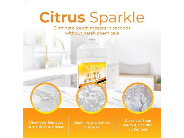 Citrus Sparkle Non-toxic Citrus Orange heavy duty Degreaser & All purpose cleaner by Hygea Natural- Pure Citrus Extracts & natural D-limonene-...