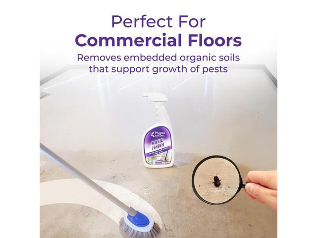 Hygea Natural Magic Finish Natural Enzyme-Based no rinse Floor Cleaner eats away grease buildup in tile and grout- Biodegradable formula (Ready to...