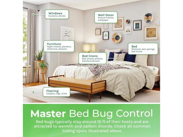 Hygea Natural Extra Strength Bed Bug Kit- Pet and Child Friendly- Non toxic, Scent Free, Stain Free- Includes Travel spray, Bed Bug Spray, Laundry...