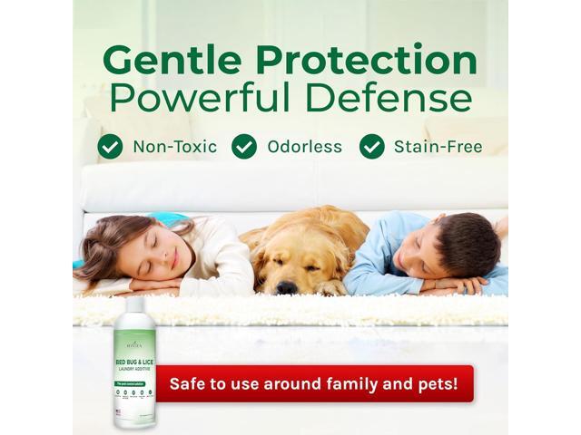 Bed Bugs and Mites Laundry Additive by Hygea Natural - Odorless, Non Toxic, Safe for children and pets- use on all laundry safe items