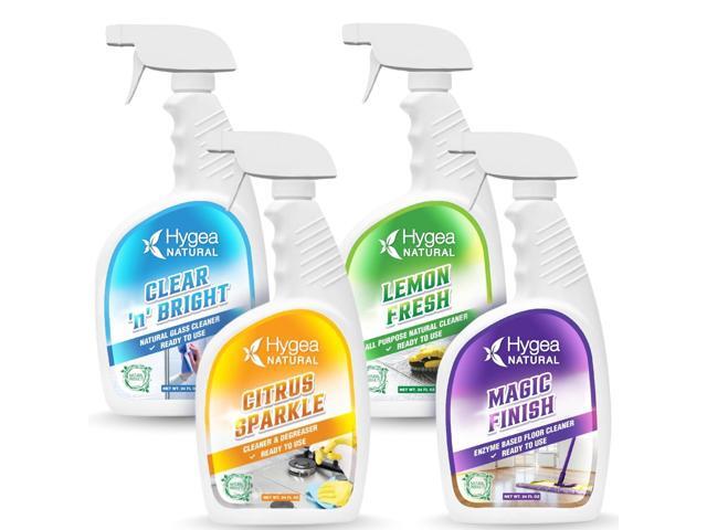 Natural Cleaning Starter Kit Natural Cleaning Starter Kit; includes Window, Degreaser, All Purpose and Tile Cleaner by Hygea Natural