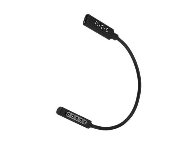 OIAGLH Type C PD Charging Cable USB C Female Power Supply Charger Adapter Converter for Microsof Surface Pro 1/2 Tablet