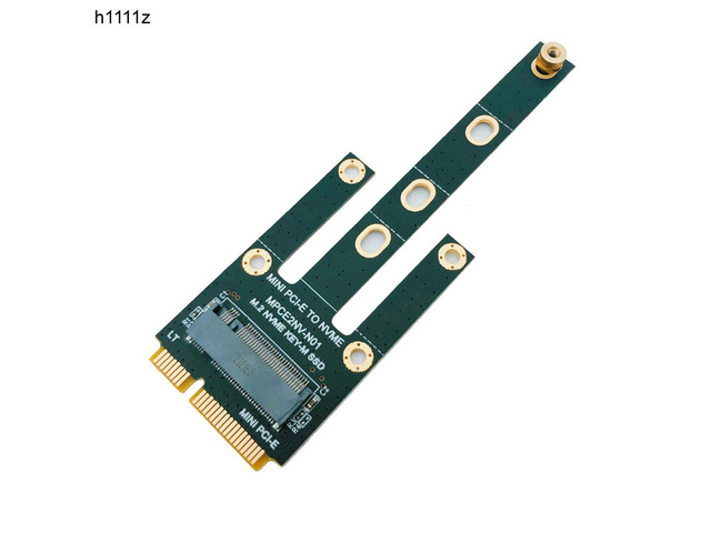 Mini PCI-E to NVME Adapter Card Board Converter Expansion Card Riser Supports 2230 2242 2260 2280 M.2 NVME PCIE M Key M2 SSD