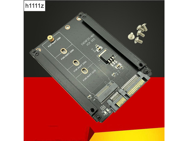 Metal Case B+M Key M.2 NGFF SSD To 2.5 SATA 6Gb/s Adapter Card With Enclosure Socket M2 NGFF Adapter W/ 5 Screw M.2 SATA Adapter