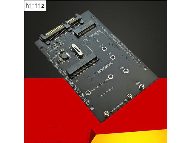 mSATA to SATA Adapter SSD M2 to SATA Adapter SATA M.2 NGFF mSATA SSD to SATA3.0 2.5 Adapter M.2 mSATA SSD Riser Board For Laptop