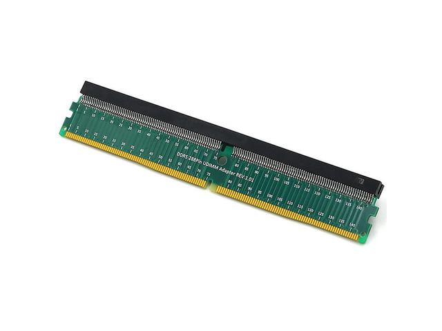 OIAGLH DDR5 U-DIMM 288Pin Adapter Riser DDR5 Memory Test Protection Card DDR5 288Pin UDIMM Adapter Riser Expansion Board For Desktop PC