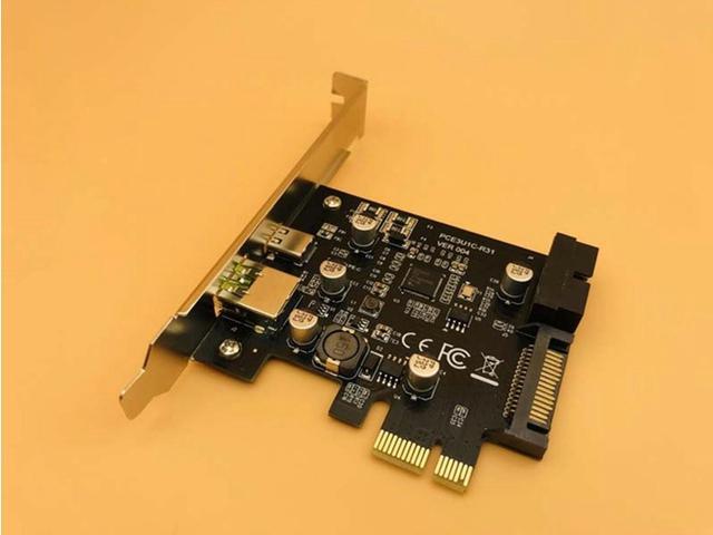 Add On Cards USB Expansion Card PCIE Sata/Card PCIE USB Adapter USB3 PCIE USB 3.1 PCI-E USB-C 2.4A Computer Expansion Cards