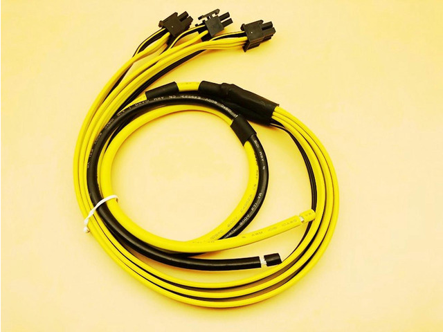 Power Supply Cable 1 to 3 6Pin Adapter Cable 6pin GPU Video Card Wire 12AWG + 18AWG Cable 90cm for BTC ETH Antminer Miner Mining