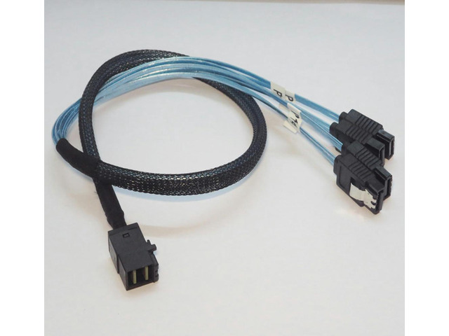 High Speed Mini SAS HD SFF-8643 to 4x SATA 3.0 Cable 50cm Comply with SAS3.0 12G