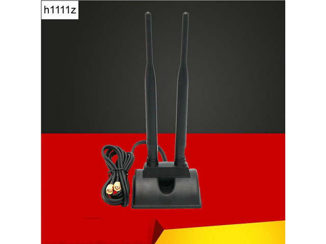 2.4GHz 5GHz Dual Band RP-SMA Male Antenna + IPEX MHF4 to RP-SMA Female Cable 9.8 inch for M.2 NGFF Network Card PC Computer