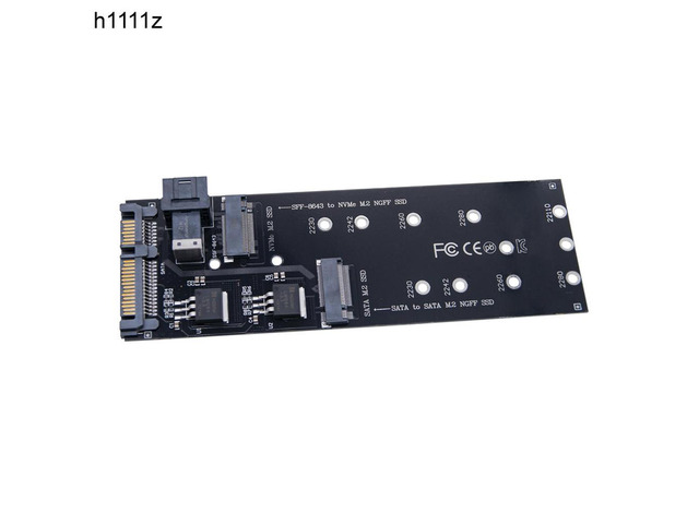 OIAGLH SATA NVME M2 Adapter SSD M2 Adapter NVME PCIE SSD to SFF-8643 Adapter M.2 NGFF SATA SSD to SATA Add On Cards Riser for 22110 M.2
