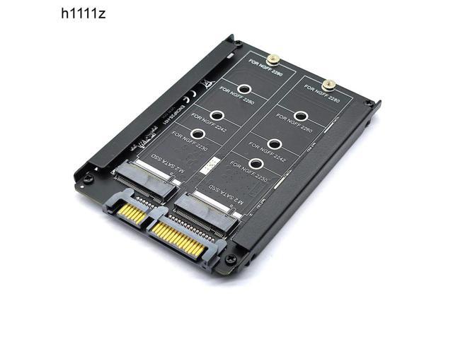 OIAGLH Metal Case Dual B+M Key M.2 NGFF SSD To 2.5 SATA 6Gb Adapter Card With Enclosure Socket M2 NGFF to SATA Adapter M.2 SATA Adapter