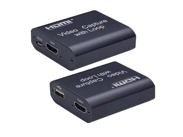 1080P 4K HDMI Video Capture Device HDMI To USB 2.0 Video Capture Card Dongle Game Record Live Streaming Broadcast Local Loop Out