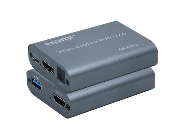 HD 1080P 4K 60Hz HDMI Audio Video Capture Card HDMI to USB 3.0 Video Capture Board Game Record Live Streaming Broadcast Loop Out
