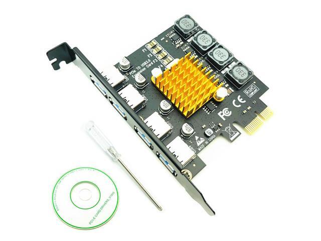 PCIE USB 3.0 Riser Card For Desktop 1 Set Professional 4 Port PCI-E To USB3.0 HUB PCI Express Expansion Card Adapter 5Gbps Speed