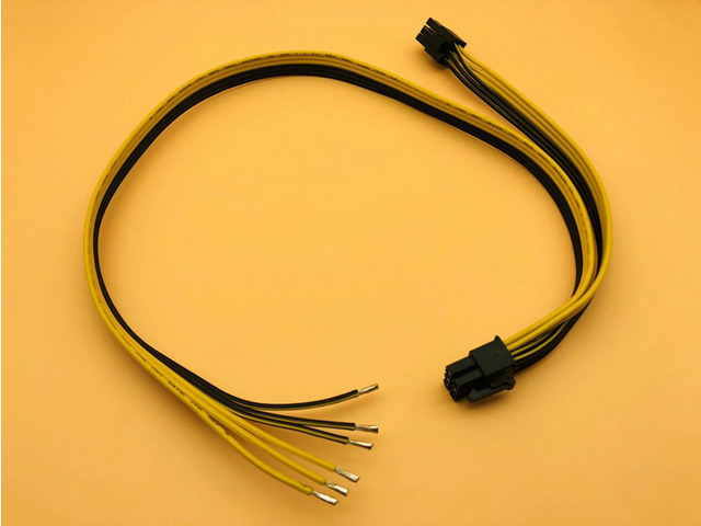 10PCS Dual 6pin 50+20cm Power Cable for 2950 1470 Series Server Conversion Video Card Power Cable DIY Adapter for BTC Mining