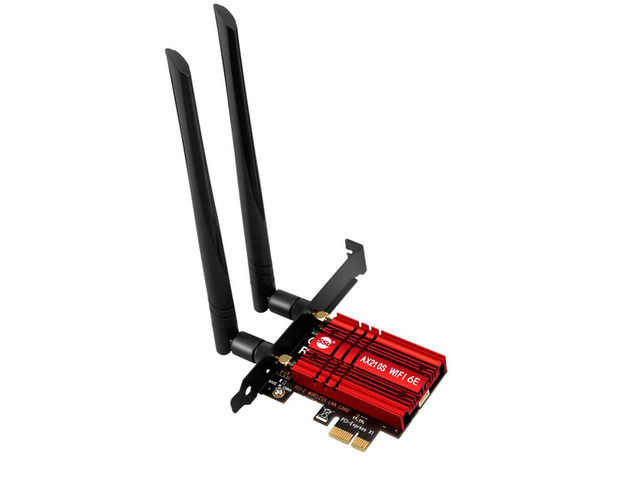 5374Mb 6 PCIE Wireless Adapter Bluetooth 5.2 AX210 Tri Band 2.4G/5G/6Ghz PCI Express 802.11AX Wi-Fi Network Card