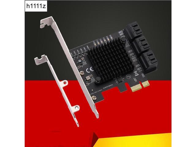 PCIE SATA PCI-E to SATA Controller 6 Gb/s PCI Express SATA Extension Card Expansion Adapter 6 Port SATA3.0 Riser for Chia Mining