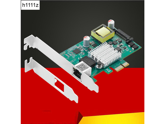 2.5Gb Network Card PCI Express X1 to RJ45 POE Gigabit Ethernet Lan Adapter 2.5Gbe PCI E NIC Frame Grabber I225 Chip for PC
