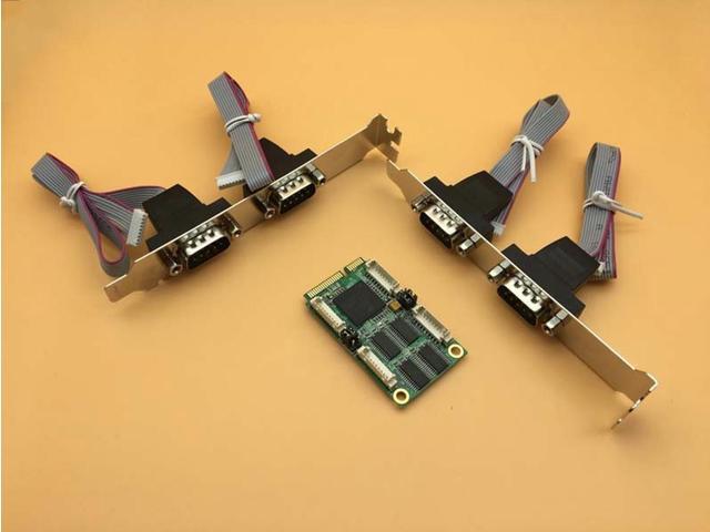 MINI PCI-E to Serial Card XR17V354 Chip Industrial COM Port Multi Serial Cards RS232 Signal DB9 pin Expansion Card