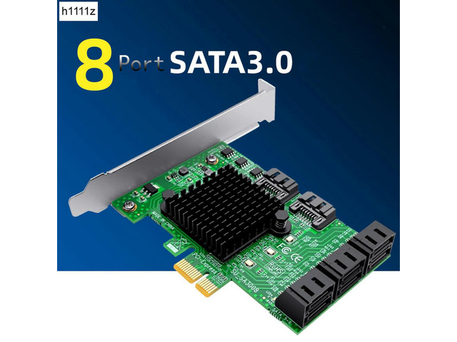 Chia Mining 5 Ports SATA 6Gb to PCI Express X1 Controller Card PCI-e to SATA Adapter SATA PCIE Riser Add On Cards for Desktop PC
