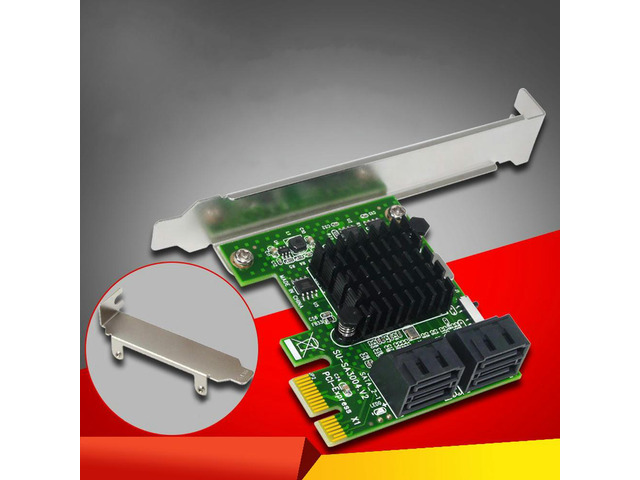 SATA3.0 4-port SATA 6Gb PCI-Express Expansion Card PCI Express 1X PCI-E to SATA III Convert Card Adapter for SSD IPFS BTC Mining