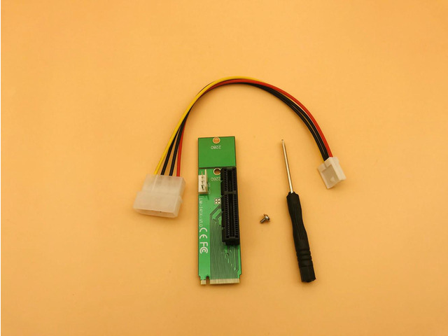 100PCS PCIE to M2 Adapter M.2 Riser Male To Female m.2 NGFF PCI Express 4x 1x Slot PCI-E Riser Card For BTC Bitcoin Miner Mining