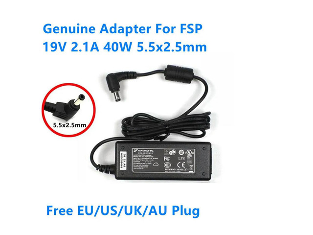 OIAGLH 19V 2.1A 40W 5.5x2.5mm FSP040-RAB Laptop Power Supply AC Adapter For LED LCD Monitor Charger