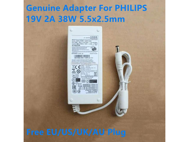 OIAGLH AC Adapter Charger For 19V 2A 38W ADPC1936 ADPC1938EX 220C4LSB/93 226V4TFB/93 276E7Q LCD Monitor Adapter