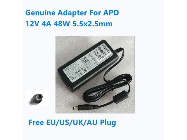 OIAGLH AC Adapter For APD 12V 4A 48W 5.5x2.5mm DA-48T12 DA-48Q12 LED Monitor Power Supply Charger