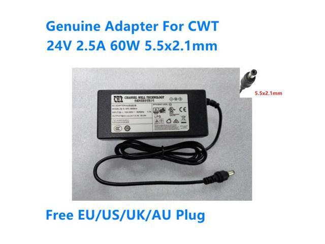 OIAGLH 24V 2.5A 60W 5.5x2.1mm KPL-060M-II KPL-060M-VI AC Adapter For CWT Power Supply Charger